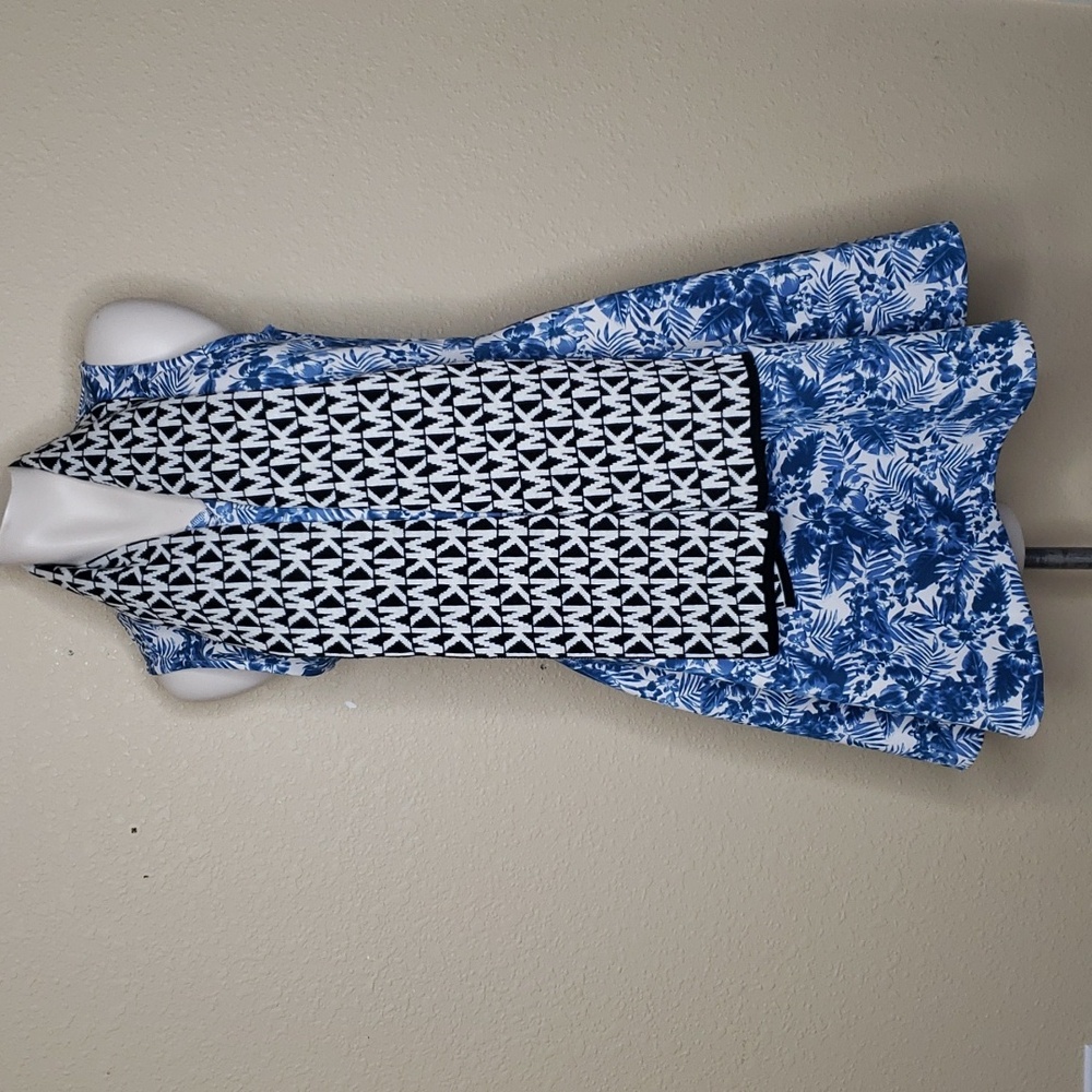 Michael Kors Womens Monogram Knit Lightweight Soft Winter Scarf Designer - Picture 2 of 10